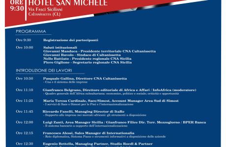 ATTIVITA’ DI INTERNAZIONALIZZAZIONE NELL’AFRICA SUB-SAHARIANA