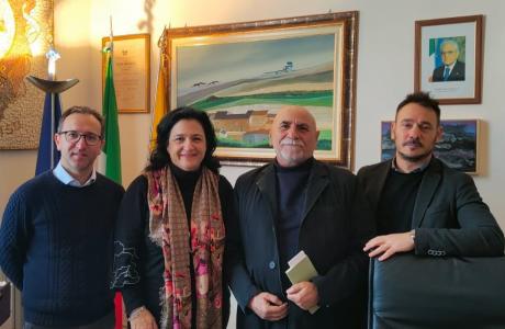 Gli esponenti CNA territoriale di Ragusa e il Sindaco di Comiso Maria Rita Schembari