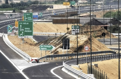 Un tratto dell'autostrada Rosolini-Modica