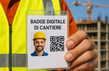 Badge digitale di cantiere