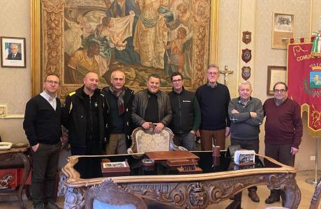 L'incontro con il sindaco di Scicli Mario Marino