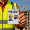 Badge digitale di cantiere